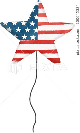 4th of July freedom independence day festive balloon cartoon watercolour decoration illustration 4th of July freedom independence day festive balloon cartoon watercolour decoration illustration 100645324
