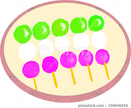 Illustration of Hanami Dango 100646056