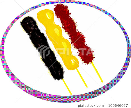 Illustration of Hanami Dango 100646057