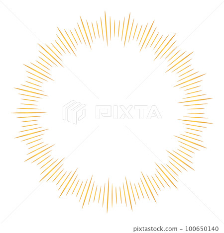 Gold style concentration line frame material Gold style concentration line frame material 100650140