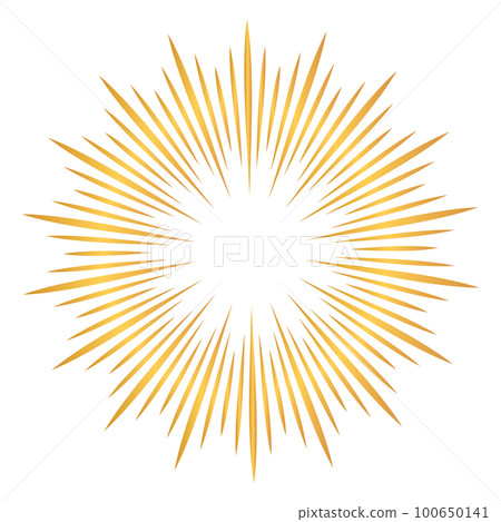 Gold style concentration line frame material Gold style concentration line frame material 100650141