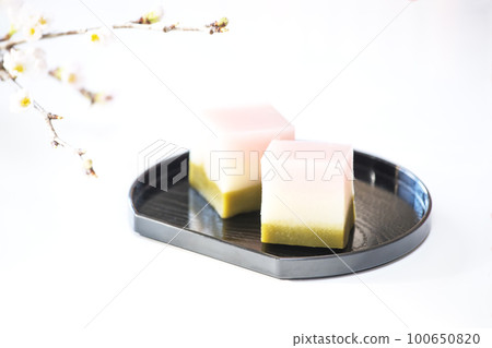Uiro, Japanese sweets, steamed sweets, Uiro image material 100650820