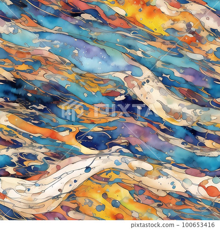 Watercolor Camouflage Seamless Pattern sport 100653416