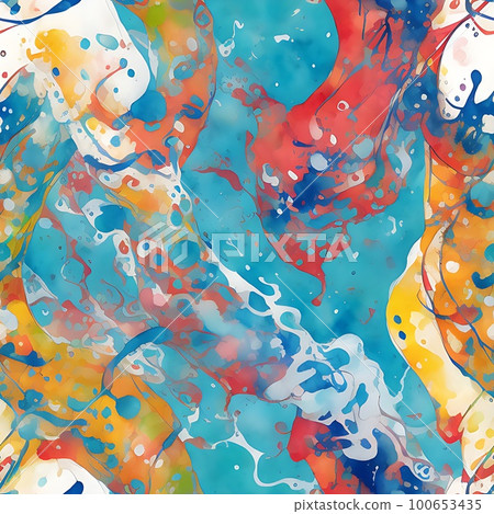 Watercolor Camouflage Seamless Pattern sport 100653435