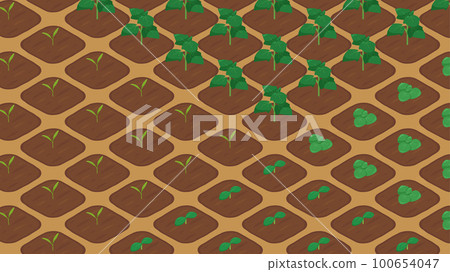 農場遊戲背景 illustration_bud_isometric_16:9 100654047