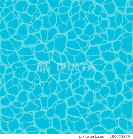 Turquoise rippled water texture background. Shining blue water ripple pool abstract vector 100655879