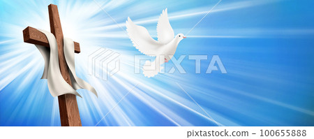 cross, light, crucifix 100655888