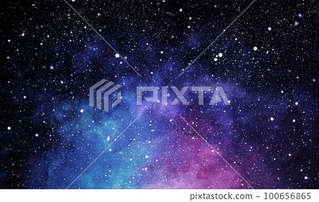Cosmic illustration. Beautiful colorful space background. Watercolor Cosmos 100656865