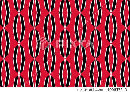 Geometric pattern in the colors of the national flag of Trinidad and Tobago. The colors of Trinidad and Tobago. Geometric pattern in the colors of the national flag of Trinidad and Tobago. The colors of Trinidad and Tobago. 100657543