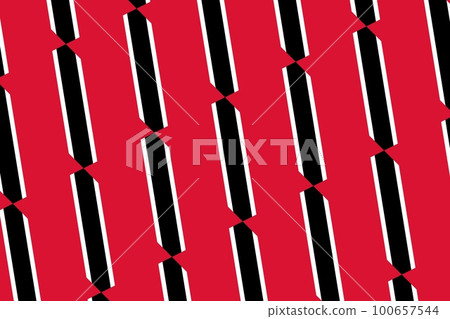 Geometric pattern in the colors of the national flag of Trinidad and Tobago. The colors of Trinidad and Tobago. 100657544