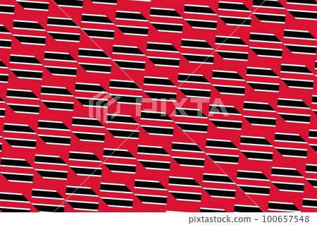 Geometric pattern in the colors of the national flag of Trinidad and Tobago. The colors of Trinidad and Tobago. Geometric pattern in the colors of the national flag of Trinidad and Tobago. The colors of Trinidad and Tobago. 100657548