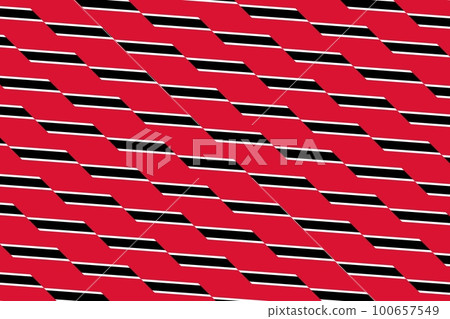 Geometric pattern in the colors of the national flag of Trinidad and Tobago. The colors of Trinidad and Tobago. Geometric pattern in the colors of the national flag of Trinidad and Tobago. The colors of Trinidad and Tobago. 100657549