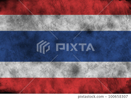 Grunge Thailand flag. 100658307
