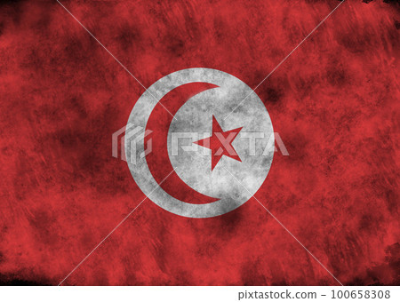 Grunge Tunisia flag. 100658308