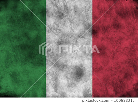 Grunge Italy flag. 100658313
