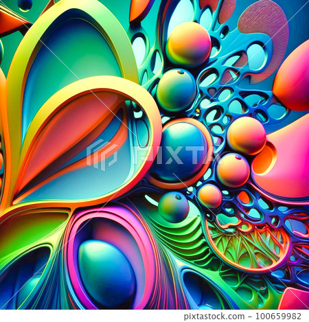 Abstract organic colorful background wallpaper. generative AI Abstract organic colorful background wallpaper. generative AI 100659982