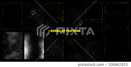 Creative set Overlay textures. Stamps with effect of antiquity 100662955