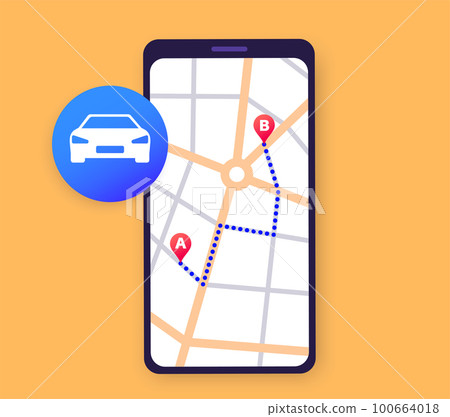 GPS navigation in smartphone 100664018