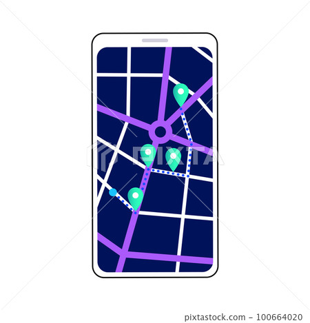 GPS navigation in smartphone GPS navigation in smartphone 100664020