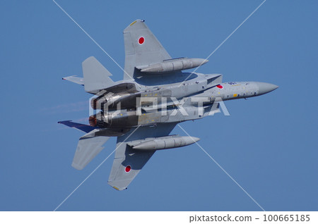 航空自衛隊F-15在航空節上進行機動飛行 航空自衛隊F-15在航空節上進行機動飛行 100665185