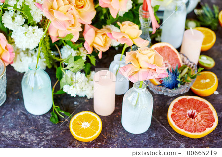 wedding decor on the table wedding decor on the table 100665219