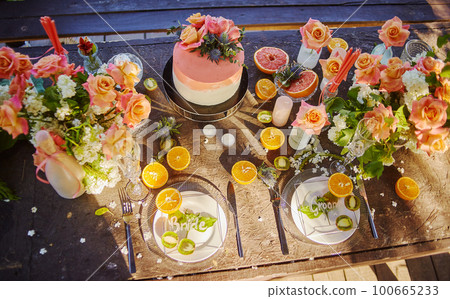 wedding decor on the table wedding decor on the table 100665233