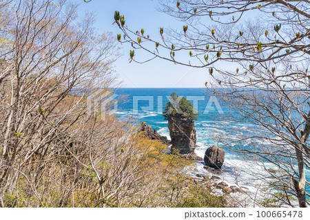 "Iwate Prefecture" Sannoiwa Rock, Miyako City "Iwate Prefecture" Sannoiwa Rock, Miyako City 100665478
