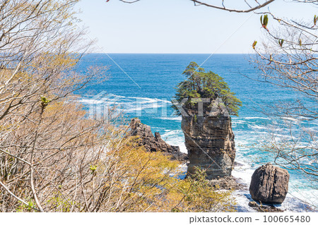 "Iwate Prefecture" Sannoiwa Rock, Miyako City 100665480