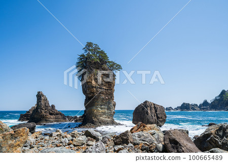 "Iwate Prefecture" Sannoiwa Rock, Miyako City 100665489
