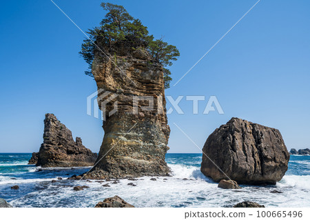 "Iwate Prefecture" Sannoiwa Rock, Miyako City 100665496