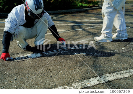 殘疾人專用停車場劃線 100667269