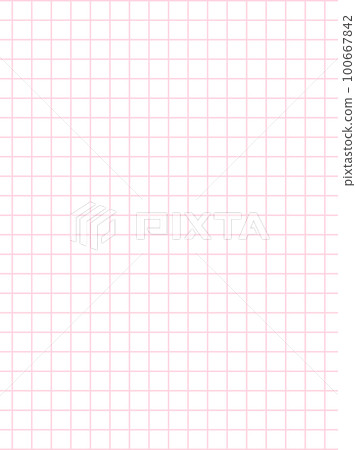 Illustration inspired by pink graph paper Vertical writing version 100667842