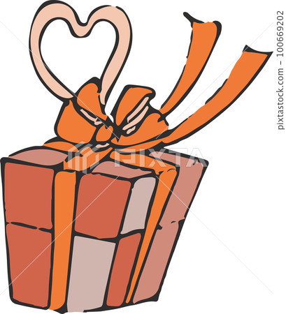 禮物盒橙色 100669202