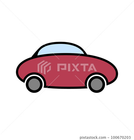 Car icon on white. 100670203