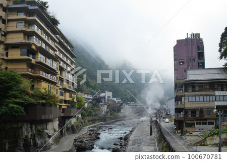 Tsuetate Onsen in the morning Tsuetate Onsen in the morning 100670781
