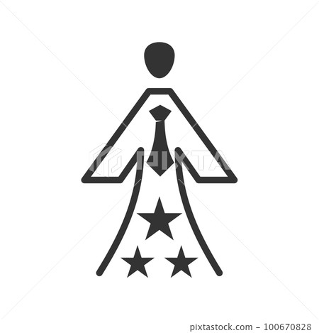 business people with star logo template Icon Illustration Brand Identity. Isolated and flat illustration. Vector graphic 100670828