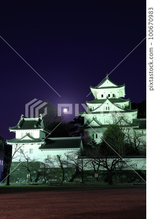 [岐阜縣]大垣城和滿月 100670983