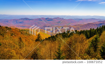 Smoky Mountains in fall 100671052