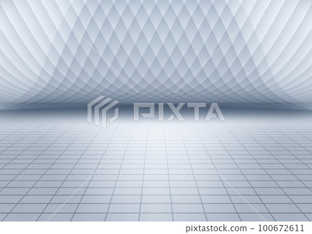 White interior wall facade and vertical ground space background 3D rendering White interior wall facade and vertical ground space background 3D rendering 100672611