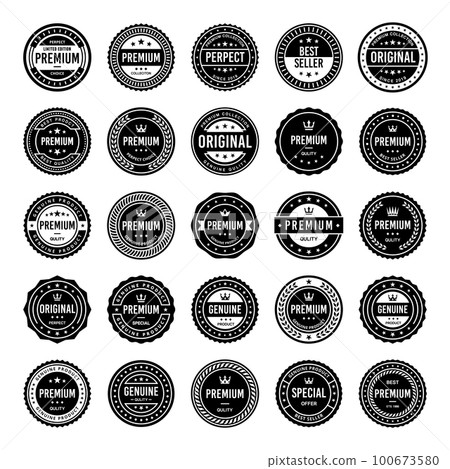 Classic Vintage Retro Premium Vector Badge, Emblem, Logo, Label, Sticker, Stamp, Symbol, Seal, Banner Frame Collection Set Classic Vintage Retro Premium Vector Badge, Emblem, Logo, Label, Sticker, Stamp, Symbol, Seal, Banner Frame Collection Set 100673580