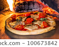 Mix pizza Italian delicious food mixture pizza 100673842