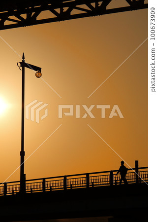 sunset overpass 100673909