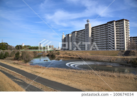 《Aichi Prefecture》Nagoya City Scenery Tenpaku Ward Tenshiro River Green Area 《Aichi Prefecture》Nagoya City Scenery Tenpaku Ward Tenshiro River Green Area 100674034