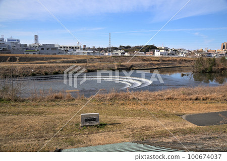 《Aichi Prefecture》Nagoya City Scenery Tenpaku Ward Tenshiro River Green Area 《Aichi Prefecture》Nagoya City Scenery Tenpaku Ward Tenshiro River Green Area 100674037