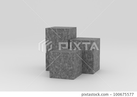 3D. Modern Stone Square Podium on Geometric Background for Dynamic Presentations. 3D. Modern Stone Square Podium on Geometric Background for Dynamic Presentations. 100675577