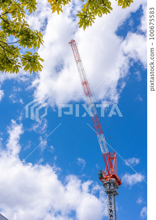 Tower Crane Aozora Street Trees 100675583