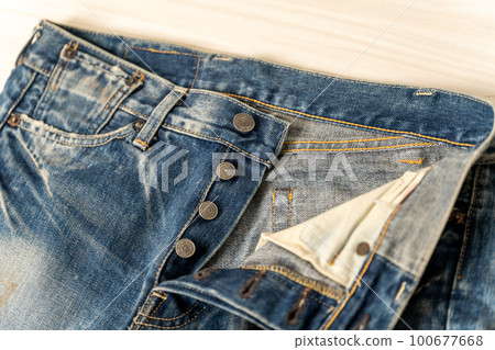 Levi's501xx vintage 1955 reprint low rise customized button fly 100677668