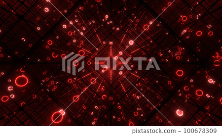Tunnel VJ Luminous Sphere Grid Science Red [Other Ver.] 100678309