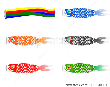 幡和五條鯉魚幡 幡和五條鯉魚幡 100680031