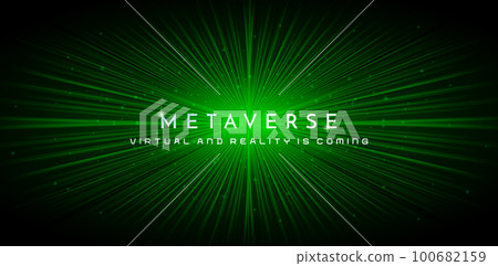 vector illustration spreading green background with glowing lights rays for ecommerce signs retail shopping, advertisement business agency, ads campaign marketing, backdrops space, landing page header 100682159